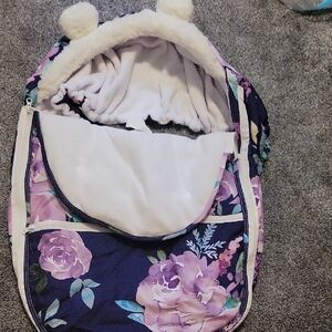 Floral Baby Car Seat Cover Perfect For Winter!